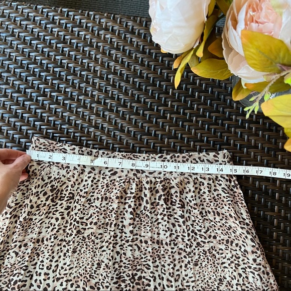 OTHERS FOLLOW | Leopard Chiffon High Low Skirt - Picture 11 of 12